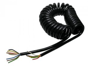 CABLE SPIRALE ELECTRIQUE 24 V SANS PRISES --4m--