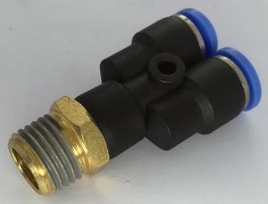 Y MALE SERV 1/4" TUBE   8 PLAST.