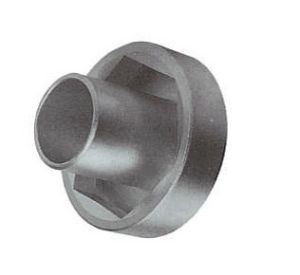CLE SPECIALE POUR ESSIEU 6 PANS  114 avec carré 3/4" - Ø EXT 137 mm - LG hors tout 74 mm (guide Ø EX