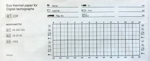 BOITE DE 3 ROULEAUX HOMOLOGUES POUR TACHYGRAPHES NUMERIQUES