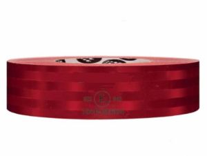 ROULEAU DE BANDE REFLECHISSANTE 50mmx50m - ECE-104 - pour surface RIGIDE - ROUGE