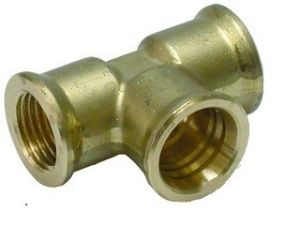 TE SYMETRIQUE 1 PIVOT EN BAS - 2 TARAUDAGES M12x1,5