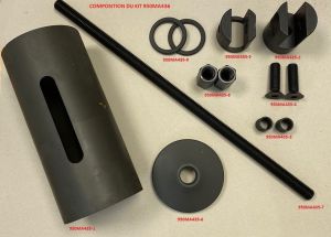 JEU D'OUTILS POUR REMPLACER LES SILENTBLOCS DE LAMES, TIRANTS OU STABILISATEURS