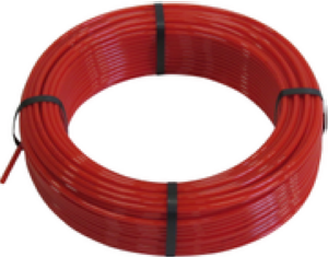 TUBE POLYURETHANE ROUGE 2.5 x 4 CD de 25m