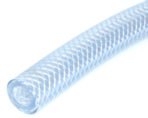 TUYAU PVC TRESSE 19x27 QUALITE INDUST.BLANC