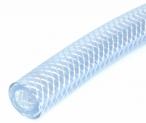 TUYAU PVC TRESSE 6 x 12 QUALITE INDUST. BLANC au mètre