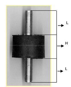 SILENTBLOC FRANCAIS TYPE A (H=15,M=4,D=15) 1220015503