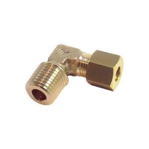 COUDE MALE LAITON GAZ con. Diam   8 - 1/4