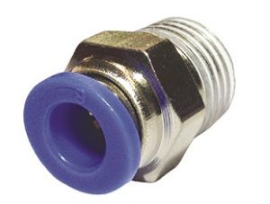 UNION MALE SERV 1/4" TUBE   6 PLAST. cyl. avec joint torique