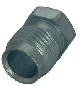 VIS DE CONDUITE DE FREIN TUBE 8 - 1/2" PAS 20 FILETS "PETROL PIPE" (lg hors tout 18 mm)