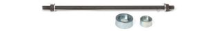 TIGE FILETEE + BAGUES DE POUSSEE POUR VERIN CREUX 18T.