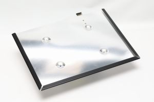SUPPORT POUR PLAQUE 300 x 400 ALU - bordure noire