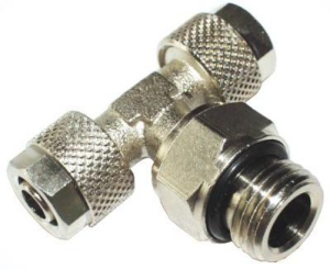 TE MALE TOURNANT 1/8" CYL. TUBE 6 x 8 ECROU MOLETE