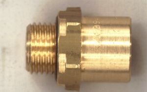DROIT Mâle 16x1,5 - Clips Fem. taille 5/8 - SUR DEMANDE -