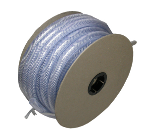 TUYAU PVC TRESSE  5 x 11 QUALITE INDUST 15 m BLANC DEVIDOIR