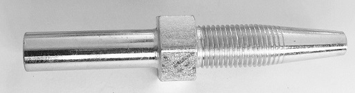 EMBOUT DROIT pr TUYAU 4.1x8.75 - SORTIE diam. 6 - Lg 30 mm