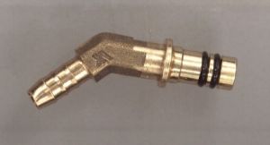 COUDE 135° Tube Int   9 - Clips Mâle taille 1/2 - SUR DEMANDE -