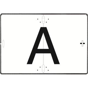 PLAQUE DE SIGNALISATION A PLIABLE AVEC PROTECTION